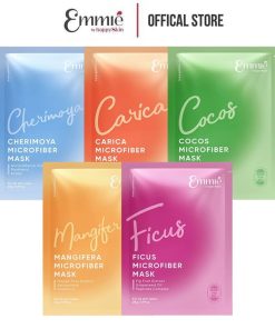 Combo 5 Mặt Nạ Emmié Microfiber Cầu Sung Dừa Đủ Xoài 28g